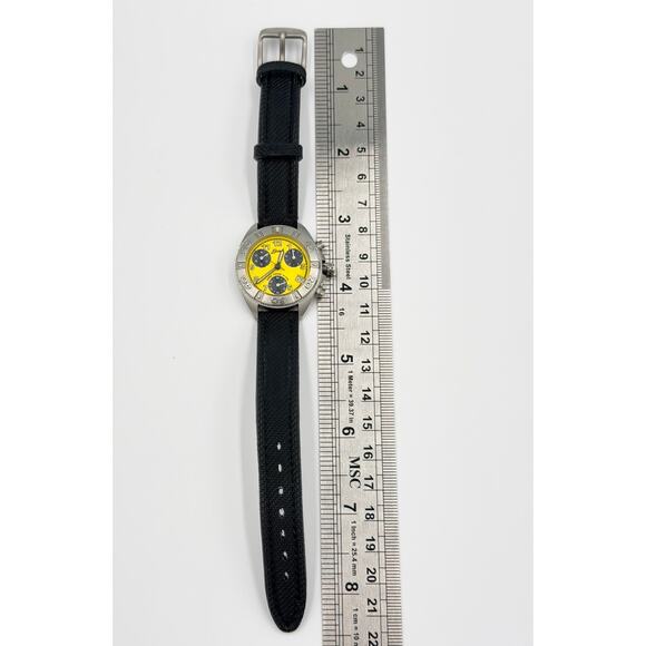 Vintage Belair Swiss Quartz Chronograph Diver Swiss Wrist Watch NEW BATTERY main image 3